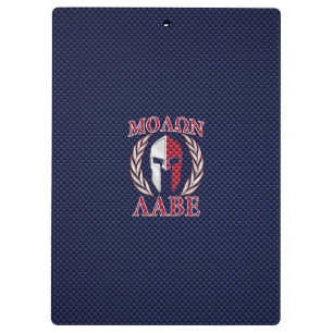 Molon Labe Spartan Warrior Carbon Fibre Style Clipboard
