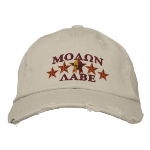 Molon Labe Spartan Warrior Five Stars Embroidered Hat