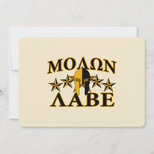 Molon Labe Spartan Warrior Helmet Golden Decor