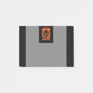 Molon Labe Spartan Warrior Laurels on Fire Post-it Notes