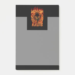 Molon Labe Spartan Warrior Laurels on Fire Post-it Notes