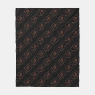 Molon Labe Spartan Warrior Mask Laurels Cast Fleece Blanket