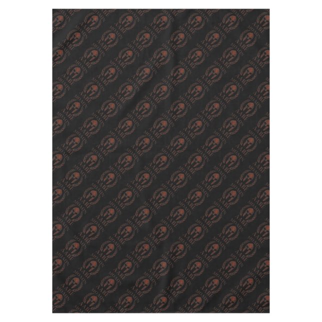 Molon Labe Spartan Warrior Mask Laurels Cast Tablecloth (Front)