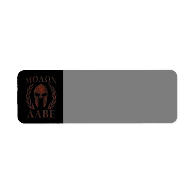Molon Labe Spartan Warrior Mask Laurels Iron (Front)