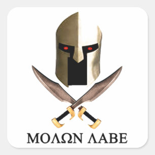 MOLON LABE SQUARE STICKER