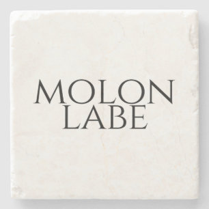 Molon Labe Stone Coaster