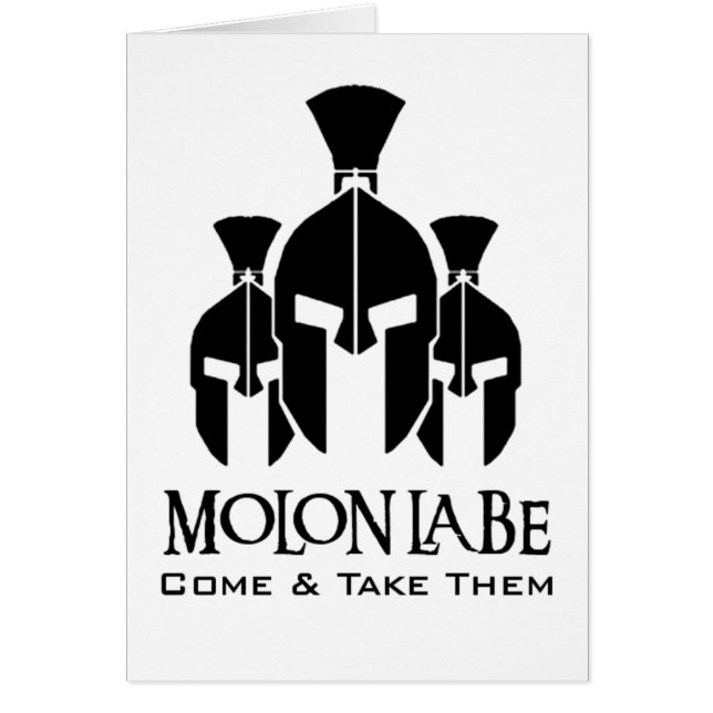 MOLON LABE Triple Threat words (Front)