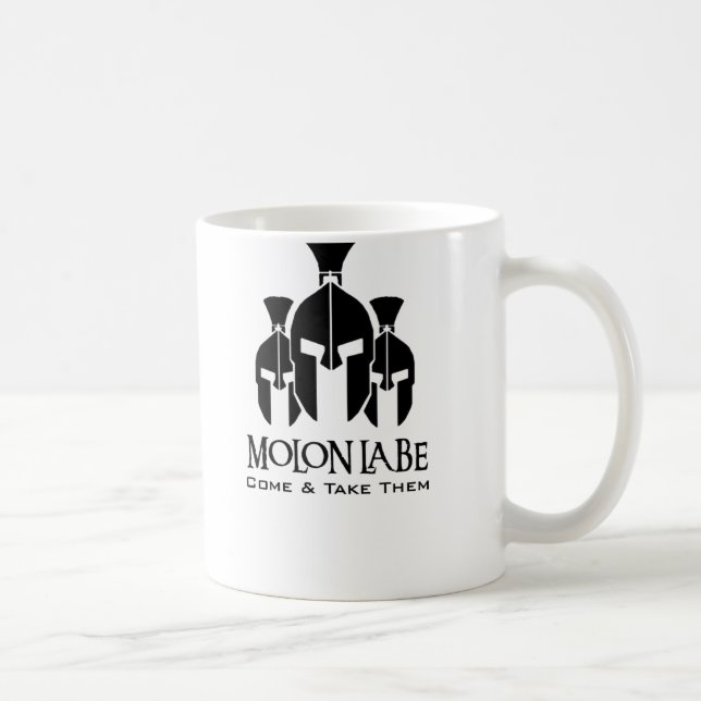 MOLON LABE Triple Threat words Coffee Mug (Right)