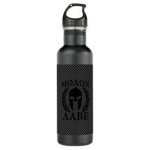 Molon Labe Warrior Laurels on Black Carbon 710 Ml Water Bottle