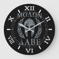 Molon Labe Warrior Mask Laurels on Black Dial