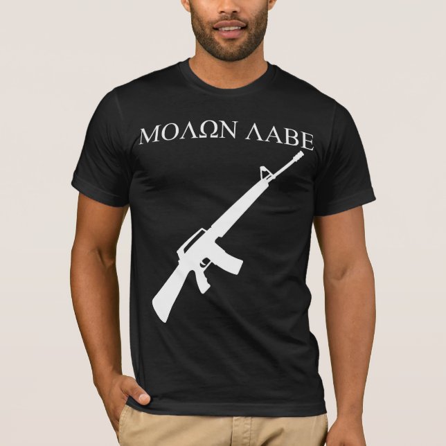 MOLON LABE! (White Graphics) T-Shirt (Front)
