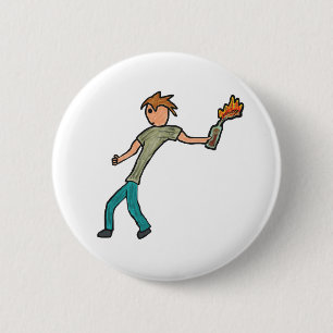 Molotov Cocktail 2 Inch Round Button