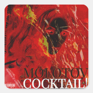 MOLOTOV COCKTAiL! Square Sticker