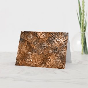 Molten "Copper" print greetings card