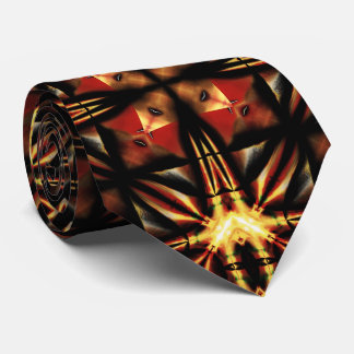 Molten Ember Lattice – Bold Statement Tie