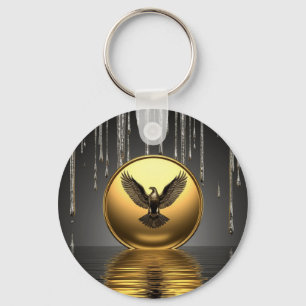 🦅 Molten Gold Eagle Power Pendant Charm 🦅 Keychain