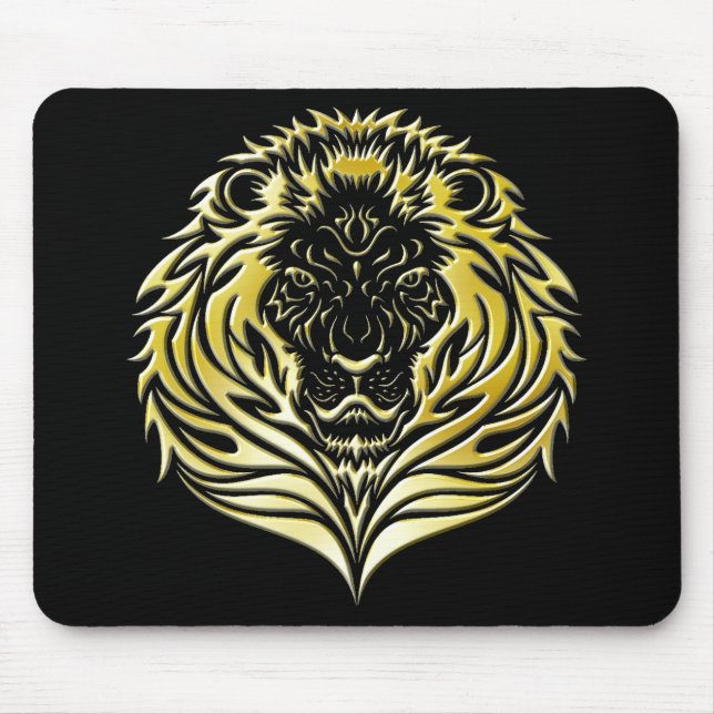 Molten Gold Lion Mousepad (Front)