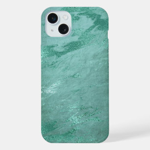 Molten Jade Emerald Green Luxury Marble iPhone 15 Plus Case