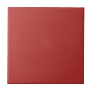 Molten Lava Dark Red Solid Colour Print Tile
