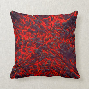 Molten Lava Fantasy Throw Pillow