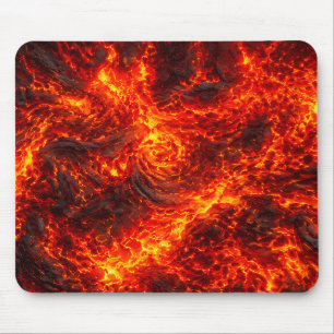 Molten Lava Flow Abstract Pattern Mouse Pad