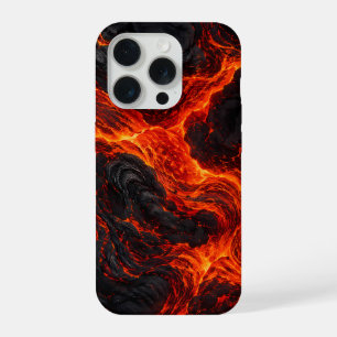 Molten Lava Flow   Volcanic Fire Texture iPhone 15 Pro Case