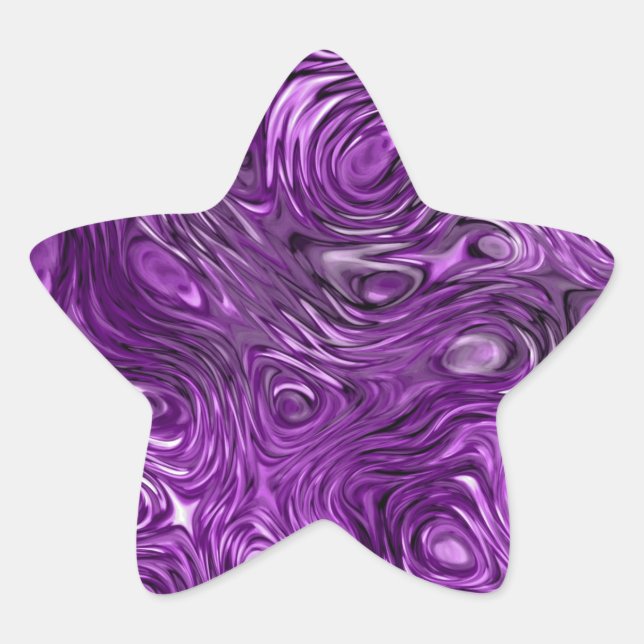 Molten Lilac print sticker star (Front)