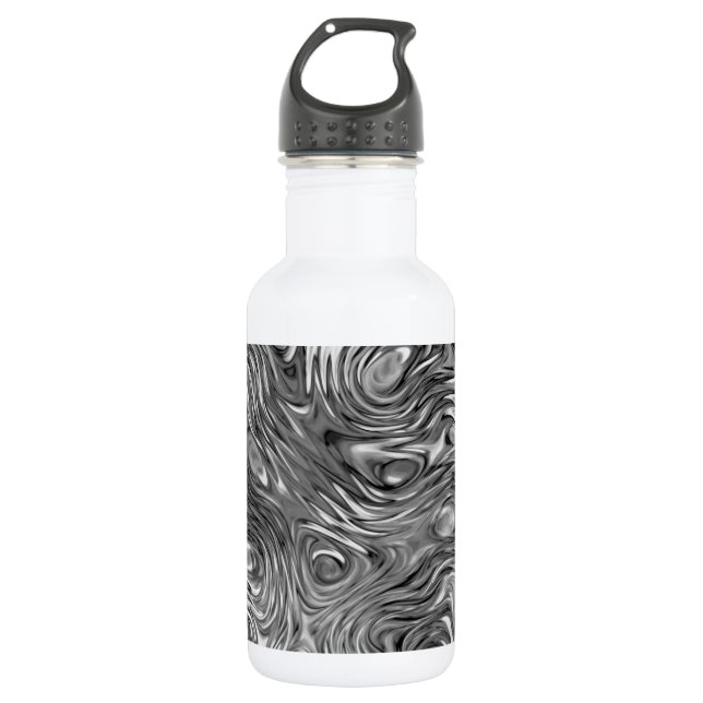 Molten print aluminium white 532 ml water bottle (Front)