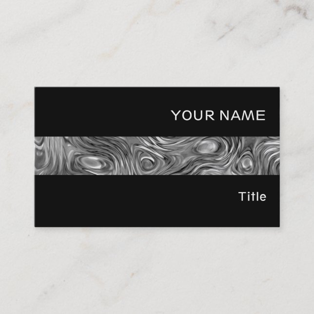 Molten print business card stripe black (Front)