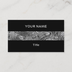 Molten print business card stripe black back