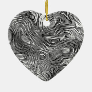 Molten print ornament heart