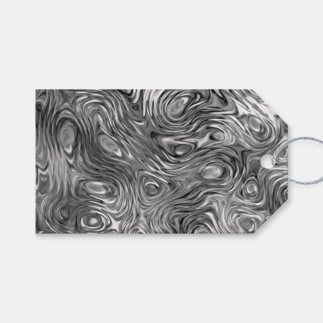Molten print Text gift tags white (Front (Horizontal))