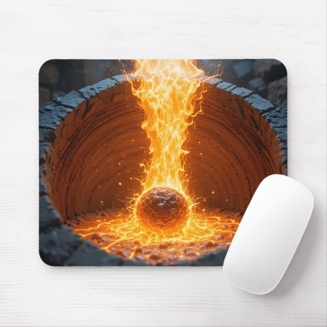 Molten Transformation Crucible Mouse Pad (With Mouse)