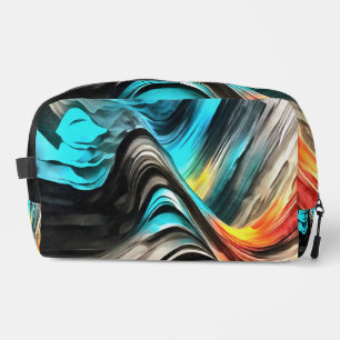 Molten Warmth Vivid Abstract Landscape Dopp Kit