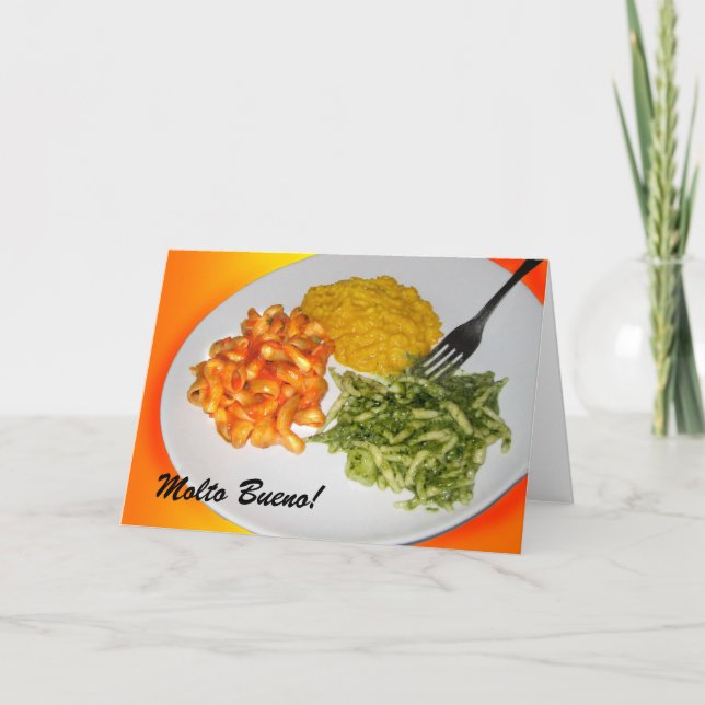 Molto Bueno pasta card (Front)