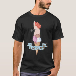 Moluccan Cockatoo Ice Cream Parrot T-Shirt