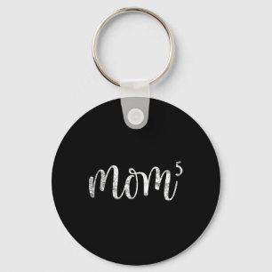 Mom5 Mom Of 5 Mother Of Five Kids Mama Gifts Mothe Keychain
