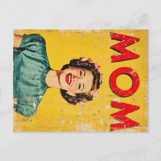 MOM (1) 1960s-Inspired Graphics Holiday Postcard (Front)
