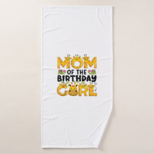 Mom 1st Birthday Girl Giraffe Theme Party Zoo Safa Bath Towel