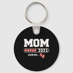 Mom 2025 Loading For Girl Baby Mama Mommy Mom Moth Keychain