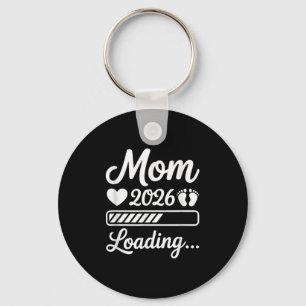 Mom 2026 Loading Pregnancy Announcement New Mom  Keychain