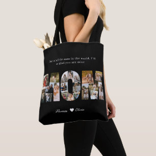Mom 20 Photo Collage Gift for Mother's Day Tote Bag