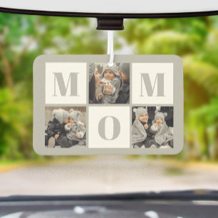 Mom 3 Photo Collage Grey Air Freshener