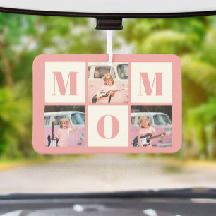 Mom 3 Photo Collage Pink Air Freshener