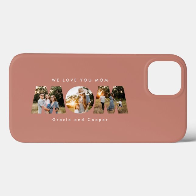 Mom 3 photo modern mothers day birthday gift Case-Mate iPhone case (Back (Horizontal))