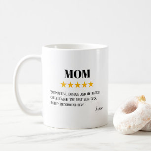 Mom 5 Star Review Best Mom Ever Gift Coffee Mug