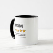 Mom 5 Star Review | Best Mom Ever Mug (Front Left)