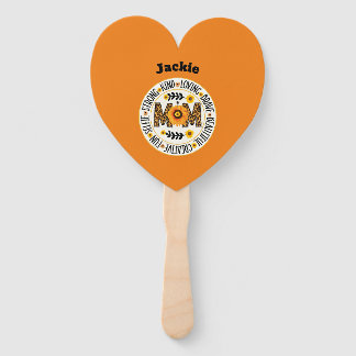 Mom: A Garden of Strength and Love Design Hand Fan