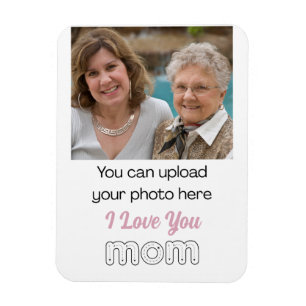 Mom Alphabet Tracing Mother's Day Custom Photo Magnet