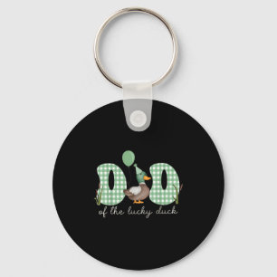 Mom & dad of the lucky duck 1st birthday mommy keychain
